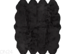 Aito lampaantalja Merino black Octo ±170x180 cm