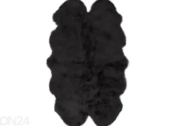 Aito lampaantalja Merino black Quatro ±90x180 cm