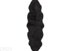 Aito lampaantalja Merino black Duo ±60x180 cm
