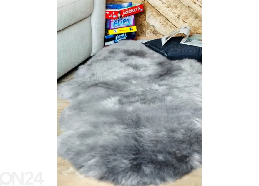 Aito lampaantalja Merino grey Duo ±60x180 cm