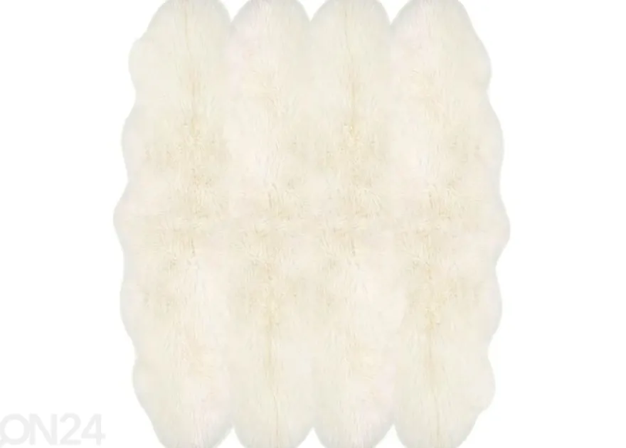 Aito lampaantalja Merino natural white Octo ±170x180 cm