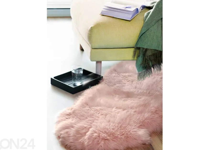 Aito lampaantalja Merino rosa Quatro ±90x180 cm
