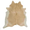 Aito lehmäntalja beige-valkoinen 200x210 cm