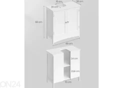 Allaskaappi 60 cm
