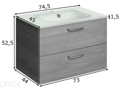 Allaskaappi lasialtaalla 328