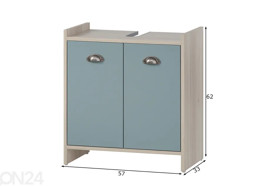 Allaskaappi Lindholm 57 cm