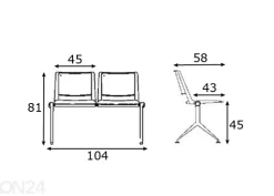 Asiakaspalvelu Benches Rave, alumiini