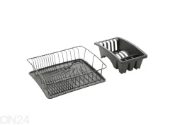 Astiankuivausteline Aquatex Plus, 35x30x12 cm, musta