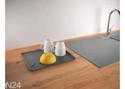 Astiankuivausteline Aquatex Plus, 35x30x12 cm, musta