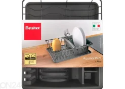 Astiankuivausteline Aquatex Plus, 35x30x12 cm, musta