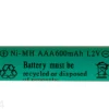 Aurinkoenergialla ladattava Ni-MH akku AAA 1,2 V (2 kpl)