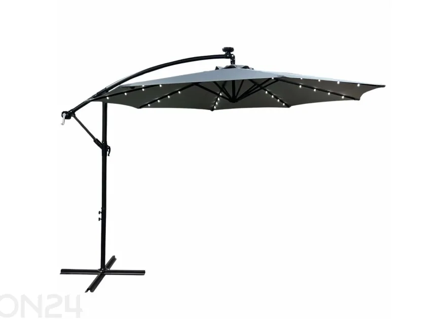 Aurinkovarjo Milin + LED Ø 3 m