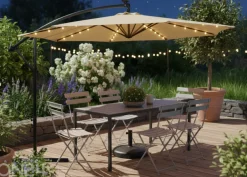 Aurinkovarjo Milin + LED Ø 3 m