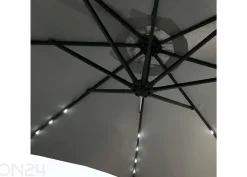 Aurinkovarjo Milin + LED Ø 3 m