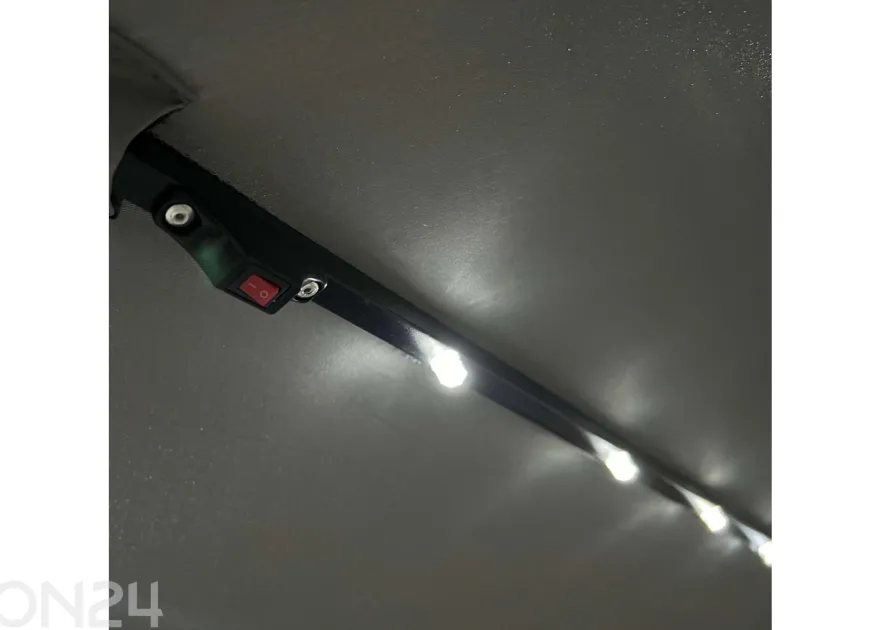 Aurinkovarjo Milin + LED Ø 3 m