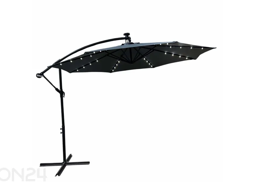 Aurinkovarjo Milin + LED Ø 3 m