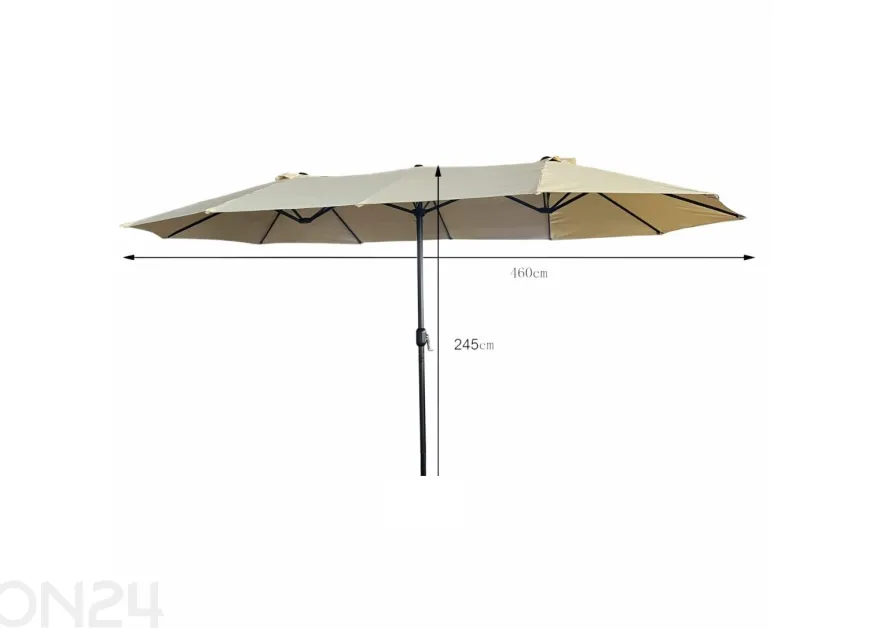Aurinkovarjo Tilia 460x270 cm