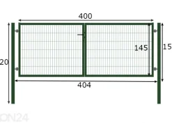 Autoportti Strong 400x150 cm