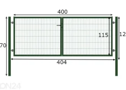 Autoportti Strong 400x120 cm