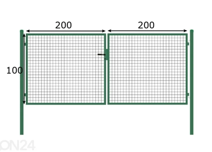 Autoportti 1x4 m