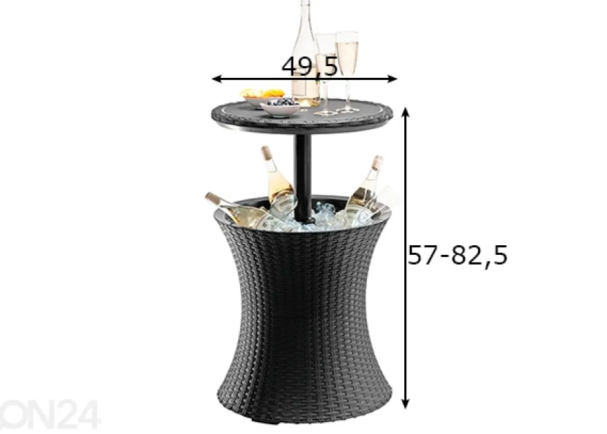 Baaripöytä ulkotiloihin Keter Cool Bar rattan