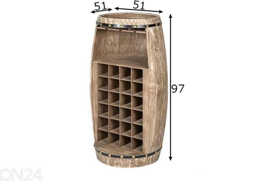 Baaripöytä / viinipulloteline Bodega