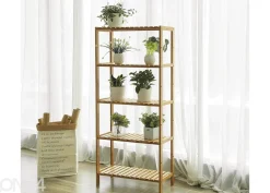 Bambuhylly 60 cm, luonnollinen
