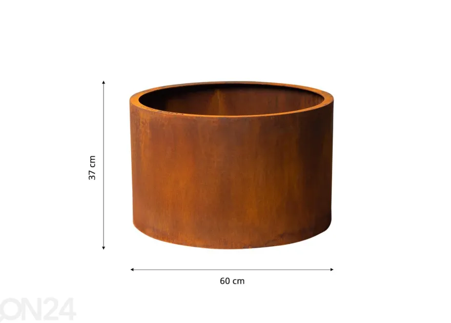 Corten kukkaruukku terästä Mia