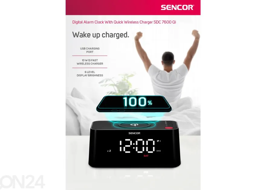 Digitaalinen herätyskello Sencor SDC7600QI