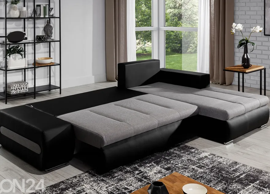 Divaanivuodesohva vuodevaatelaatikolla Detroit