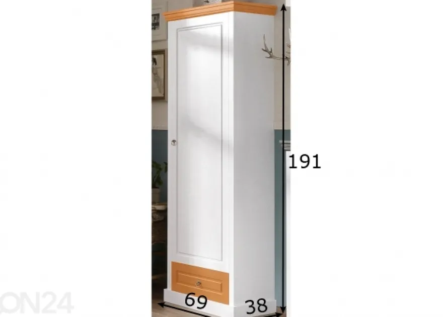 Eteiskaappi Basilico 69 cm