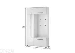Eteiskaappi Cantara 111 cm