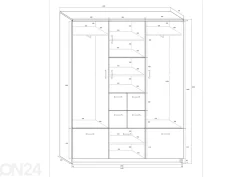 Eteiskaappi 150 cm