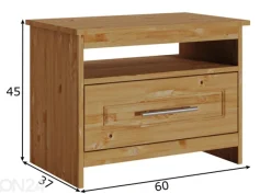 Eteiskaappi Lucas 60 cm