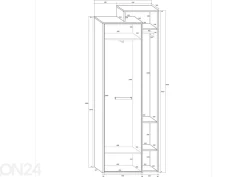 Eteiskaappi Macroom 72 cm