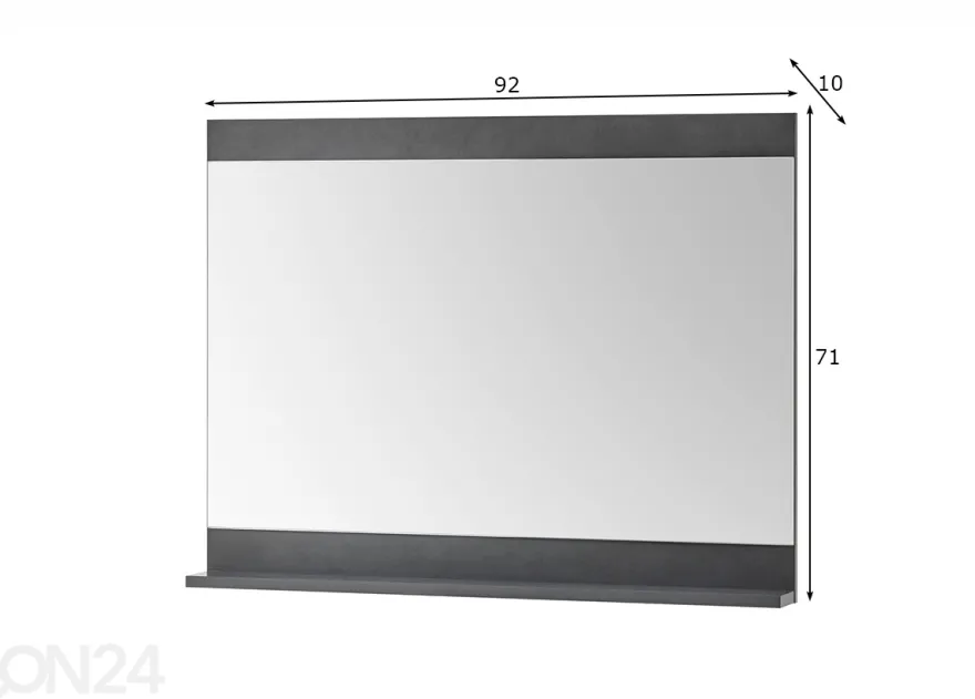 Eteispeili Brooklyn 92 cm