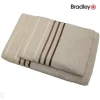 Froteepyyhe 70x140 cm raidallisella kuviolla beige