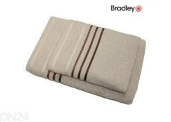 Froteepyyhe 70x140 cm raidallisella kuviolla beige