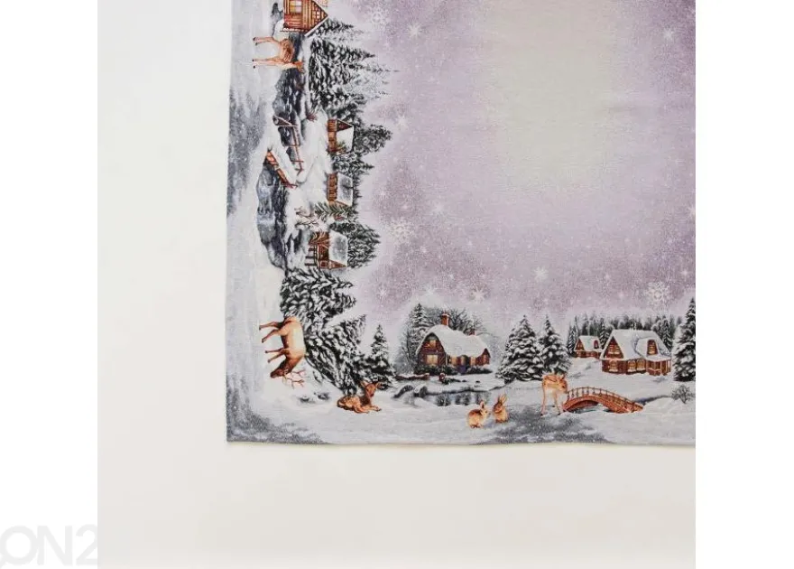 Gobeliinikangas pöytäliina Winter 100x100 cm