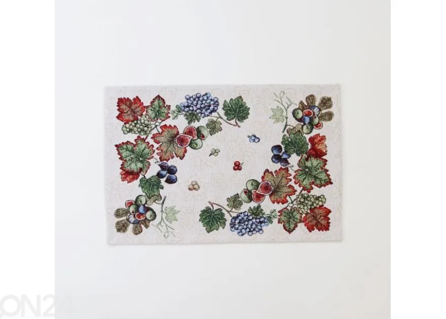 Gobeliinikankainen pöytätabletti Viinimarjat 33x48cm