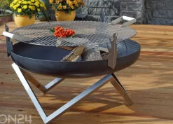 Grilliritilä puukahvoilla Ø 49 cm