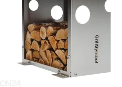 GrillSymbol puuhylly Woodstock L inox
