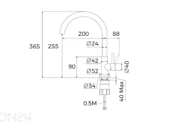 Hana Teka UNI 9310, ruostumaton teräs