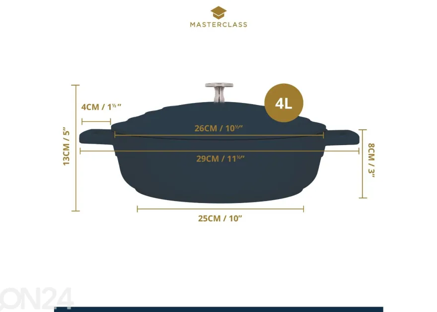 Haudutuskattila MasterClass 4 L