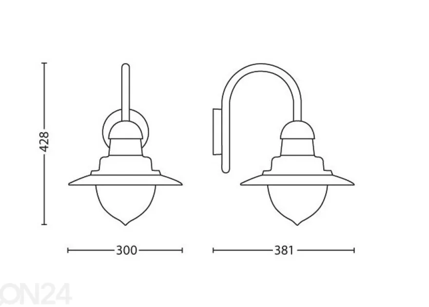 Hopeanvärinen Philips Raindrop seinävalaisin 1xE27