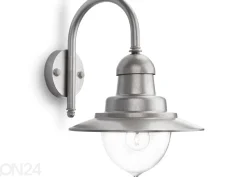 Hopeanvärinen Philips Raindrop seinävalaisin 1xE27