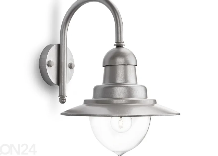Hopeanvärinen Philips Raindrop seinävalaisin 1xE27