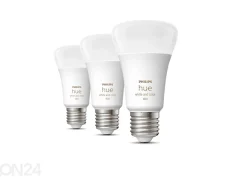 Hue White and Color ambiance sähkölamput 6,5 W E27 A60, 3 kpl