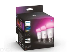 Hue White and Color ambiance sähkölamput 6,5 W E27 A60, 3 kpl