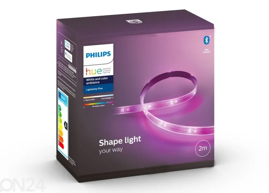 Hue White and Colour ambience valonauha 2 m V4